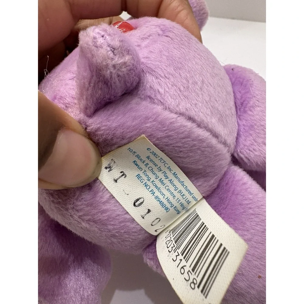 Care Bears Share Bear‎ Plush W/Tags purple teddy lollipops 2002